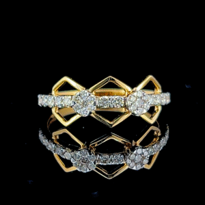 Twin Spark Embrace Ring